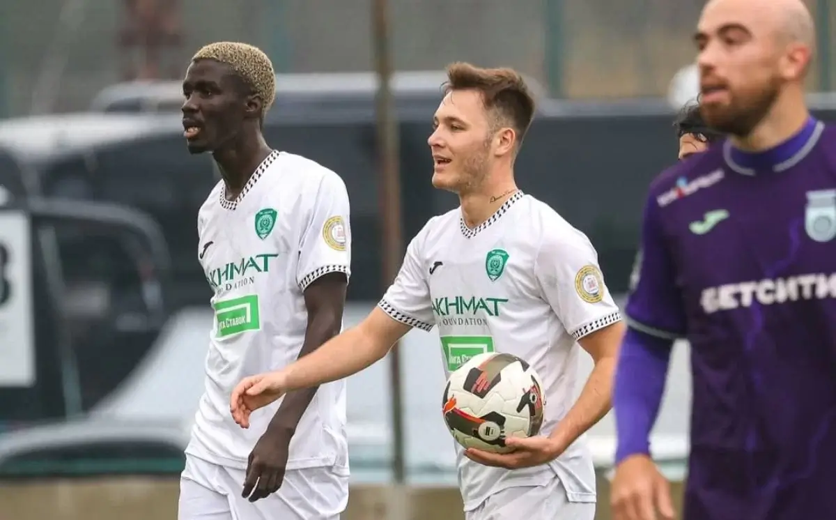 Қазақстандық футболшы "Ахмат" сапында дубль жасады (ВИДЕО)