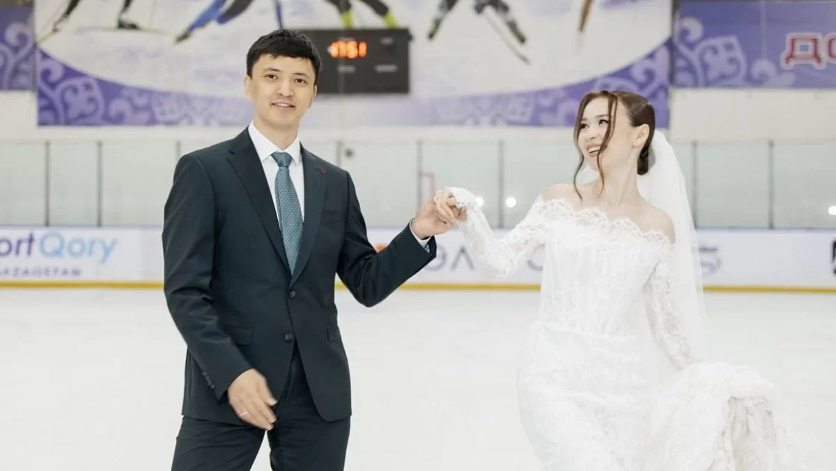 Қазақстандық шорт-трекші Абзал Әжіғалиев мұз айдынында неке қиды