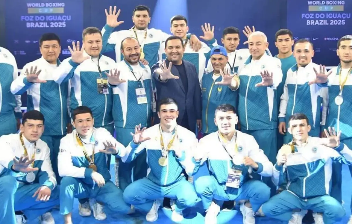 Бокстан Өзбекстан құрамасы Қазақстанға келді (ВИДЕО)