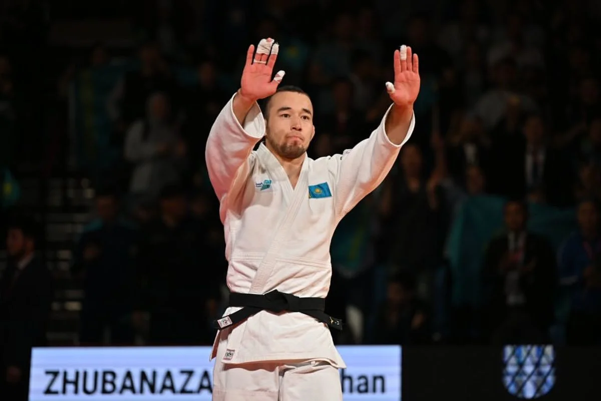 Абылайхан Жұбаназар Grand Slam финалында өзбек дзюдошысын жеңді