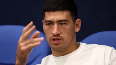 Бивол Қырғызстанда жаттығып жатыр (ВИДЕО)