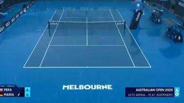 Бүгін жаңбыр салдарынан Australian Open турнирінің бірнеше матчы өтпей қалды