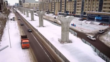 Астанадағы LRT құрылысы жол қозғалысын уақытша өзгертеді