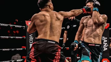 Қазақ файтері тыйым салынған соққы жасап, өзбекстандық қарсыласын нокаутқа түсірді (ВИДЕО)