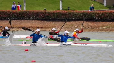 Ольга Шмелёва — байдаркамен жарыста тағы да топ жарды