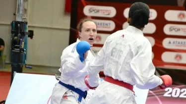 Қазақстандық каратэші өзбек қарсыласын керемет соққымен сұлатып түсірді (ВИДЕО)