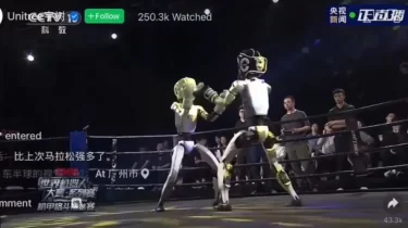 Ал керек болса! Қытайда кикбоксшы-роботтар арасында турнир өтті (ВИДЕО)