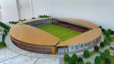 Қызылордада жаңа стадионның құрылысы қарқын алды (ВИДЕО)