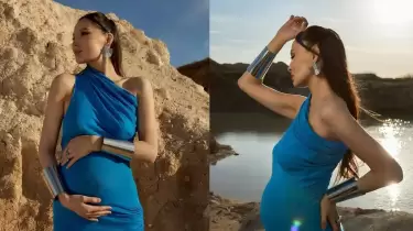 Аяғы ауыр Жұлдыз Әбдукәрімова көйлектерін 600 мың теңгеге сатылымға шығарды (ФОТО)
