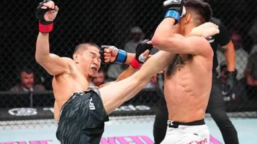 Асу Алмабаев UFC-де бесінші жеңісіне жетті (ВИДЕО)