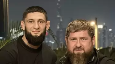 Қадыров Хамзат Чимаевқа чемпиондық белбеуді иеленген сәтте құттықтау жолдады