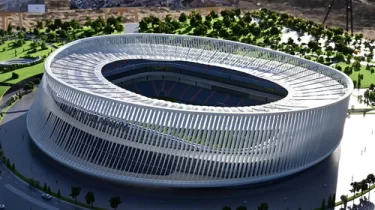 Алматыда Қазақстан тарихындағы ең ірі футбол стадионы салынып жатыр