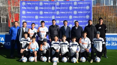 Хромтауда FIFA қолдауымен жаңа футбол алаңы ашылды