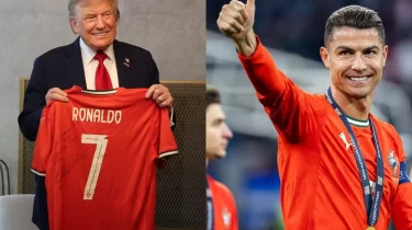 Криштиану Роналду Ақ үйде АҚШ президентімен кездесу жасады