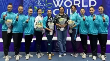 Гимнасшылар Азия чемпионатында үшінші медаль еншіледі