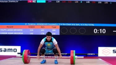 Қазақстандық ауыр атлет Азия чемпионатындағы дебютінде үздік үштікке енді