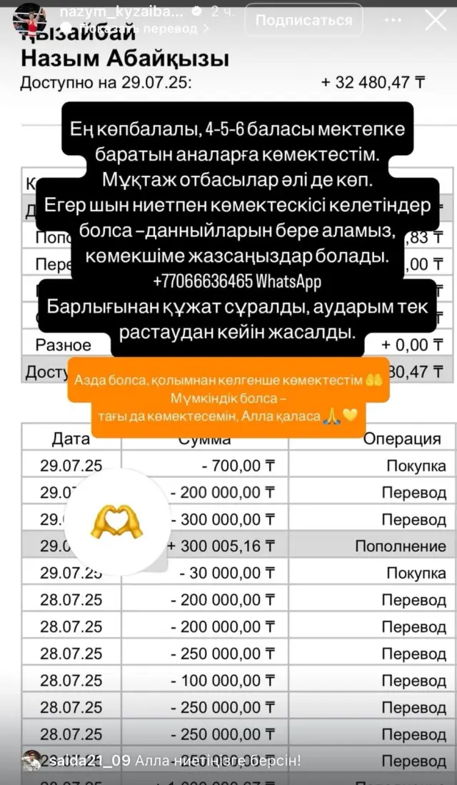 Көмек нақты мұқтаж жандарға бағытталды