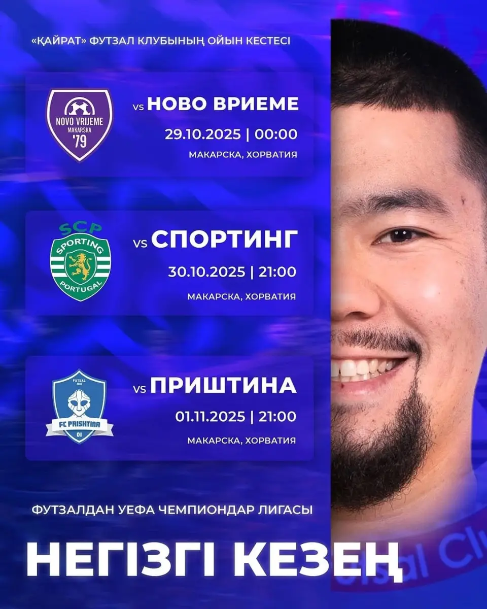 «Қайрат» Хорватияда өнер көрсетеді